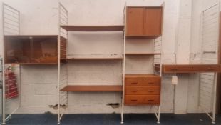 ROBERT HEAL - STAPLES - RETRO THREE BAY LADDERAX WALL UNIT