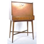 MID CENTURY WALNUT COCKTAILS DRINKS CABINET ON STAND