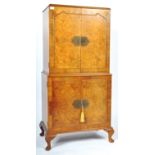 ART DECO QUEEN ANNE REVIVAL WALNUT COCKTAIL CABINET