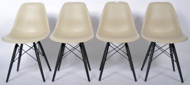 AFTER CHARLES & RAY EAMES - SET OF FOUR DSW DINING CHAIRS