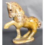 PAULA HUMPHRIES - MID CENTURY CORNISH POTTERY HORSE
