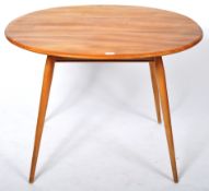 ERCOL - MODEL 396 - 1960S BEECH AND ELM BREAKFAST TABLE