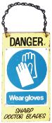 RETRO VINTAGE DOCTORS SURGERY ENAMEL DANGER SIGN