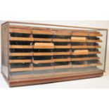 ART DECO GLASS & BRONZE HABERDASHERY CABINET