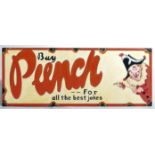 PUNCH - ARTIST'S IMPRESSION OF A TRADITIONAL ENAMEL SIGN