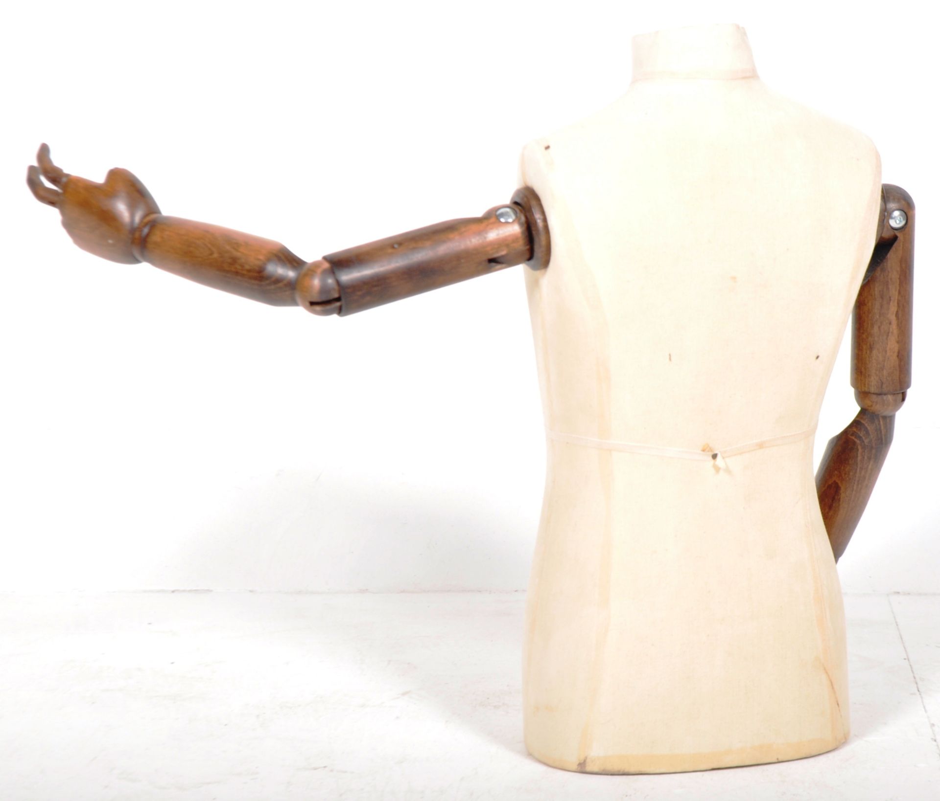 LATE 20TH CENTURY TAILORS HABERDASHERY ARTICULATED MANNEQUIN - Image 5 of 5