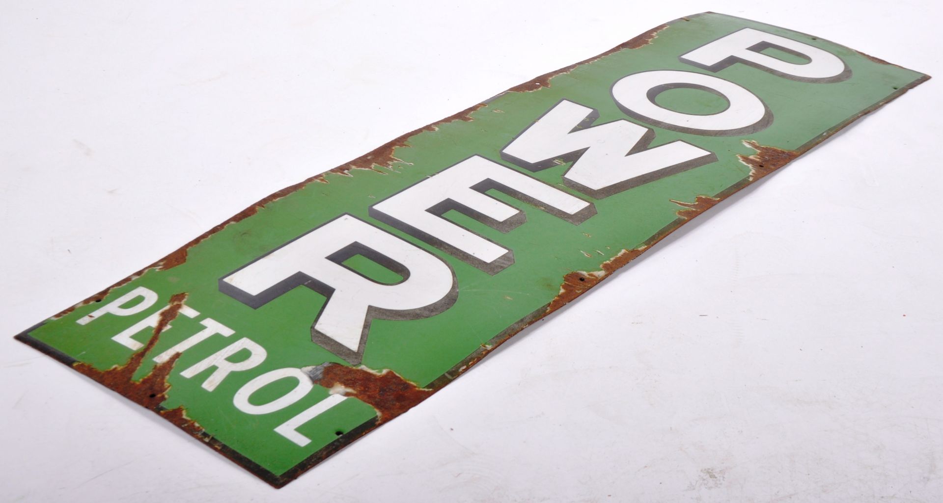 POWER PETROL - MOTORING - VINTAGE GARAGE ENAMEL SIGN - Image 5 of 6