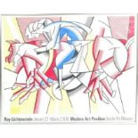 ROY LICHTENSTEIN - THE RED HORSEMAN LITHOGRAPH EXHIBITION POSTER