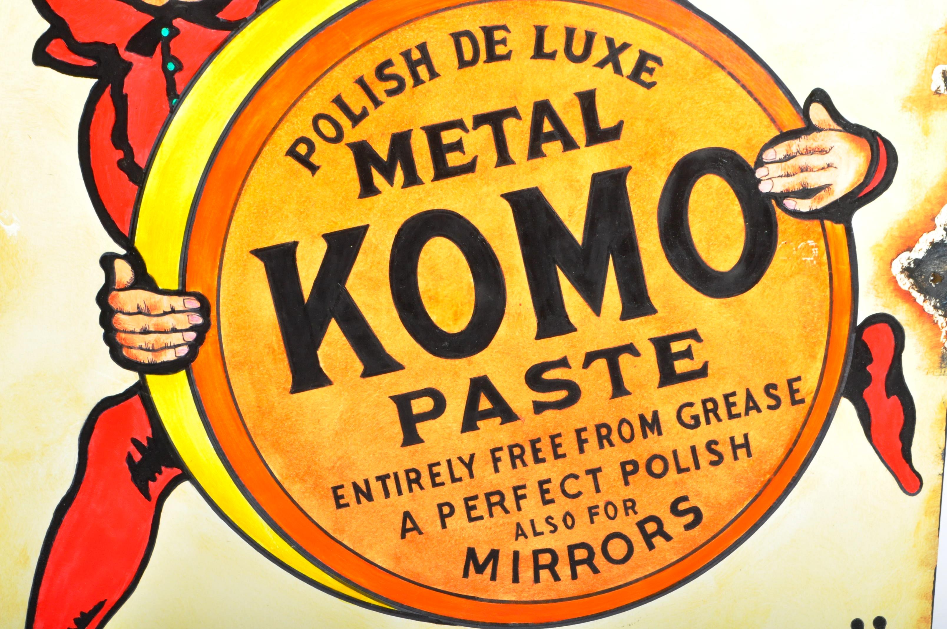 KOMO - ARTIST'S IMPRESSION OF A TRADITIONAL ENAMEL SIGN - Image 3 of 5