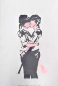 ROBERT DRIESSEN - BANKSY ART FORGER - KISSING COPPERS