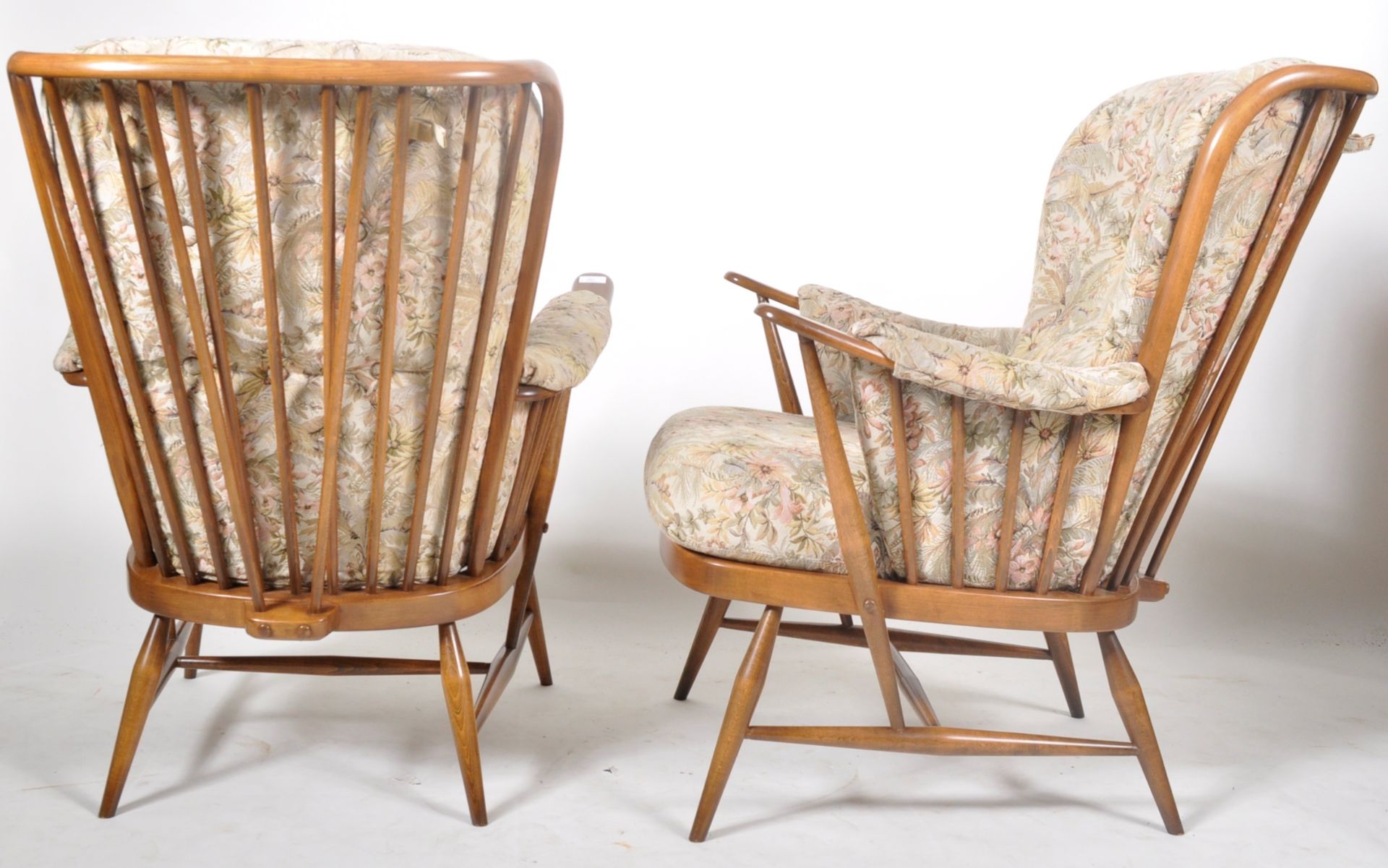 ERCOL - PAIR OF WINGBACK ARMCHAIRS - Image 6 of 9
