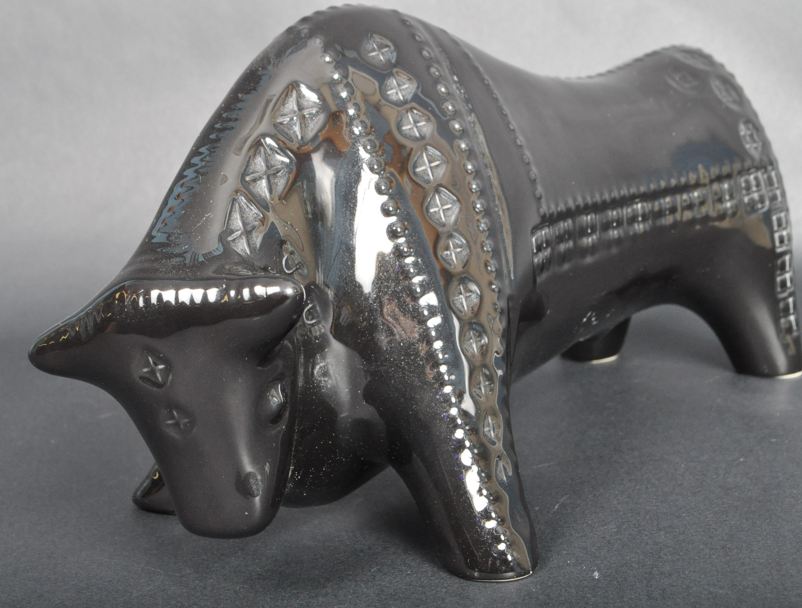 LONDI FOR BITOSSI (MANNER OF) STUDIO ART POTTERY BULL - Image 5 of 6