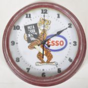 ESSO - CONTEMPORARY REPRODUCTION ADVERTISING CLOCK