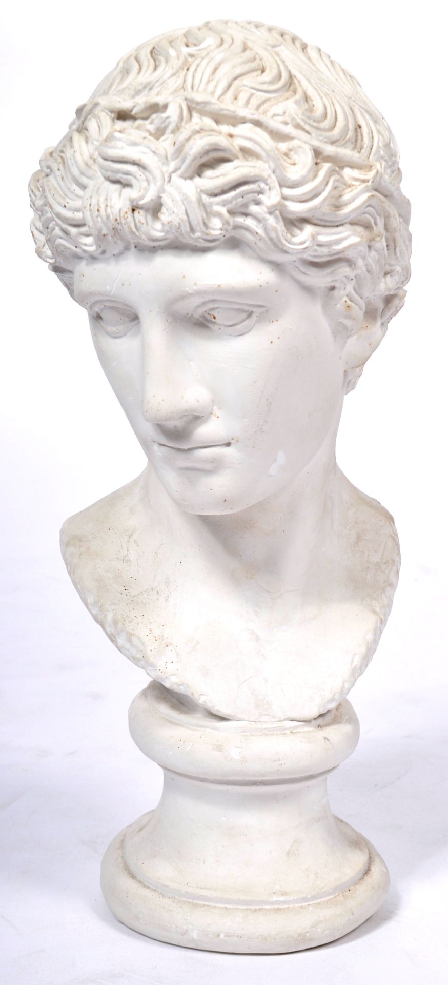 CLASSICAL ROMAN PLASTER BUST OF A VICTORIOUS ATHLETE