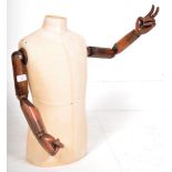 LATE 20TH CENTURY TAILORS HABERDASHERY ARTICULATED MANNEQUIN