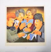 BERYL COOK (1926-2008) - A FULL HOUSE - SIGNED PRINT