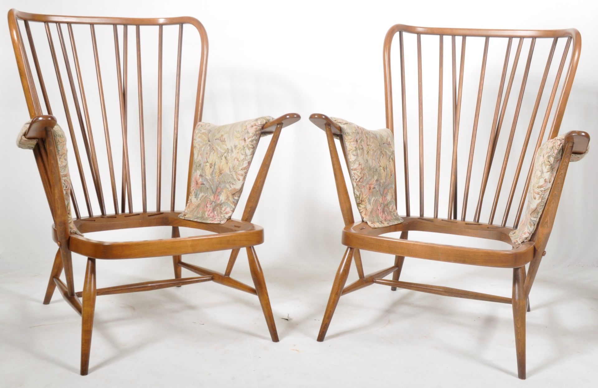 ERCOL - PAIR OF WINGBACK ARMCHAIRS - Image 7 of 9