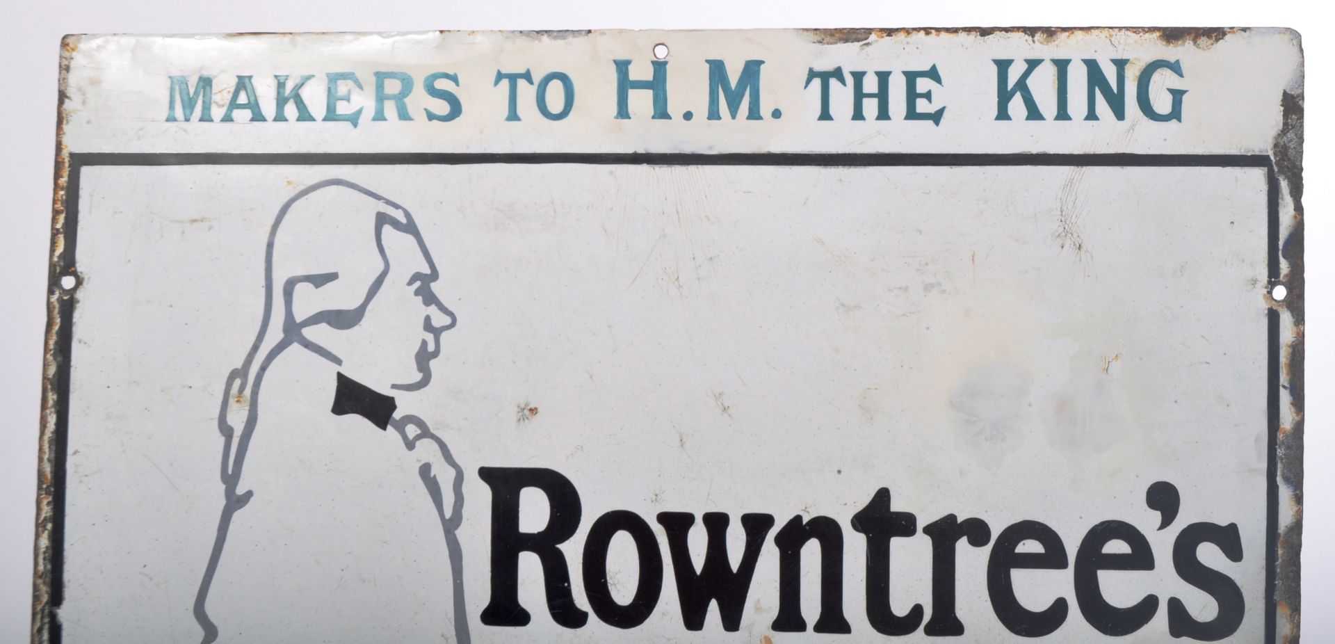 ROWNTREE'S ELECT COCOA - EARLY 20TH CENTURY ENAMEL SIGN - Image 2 of 5