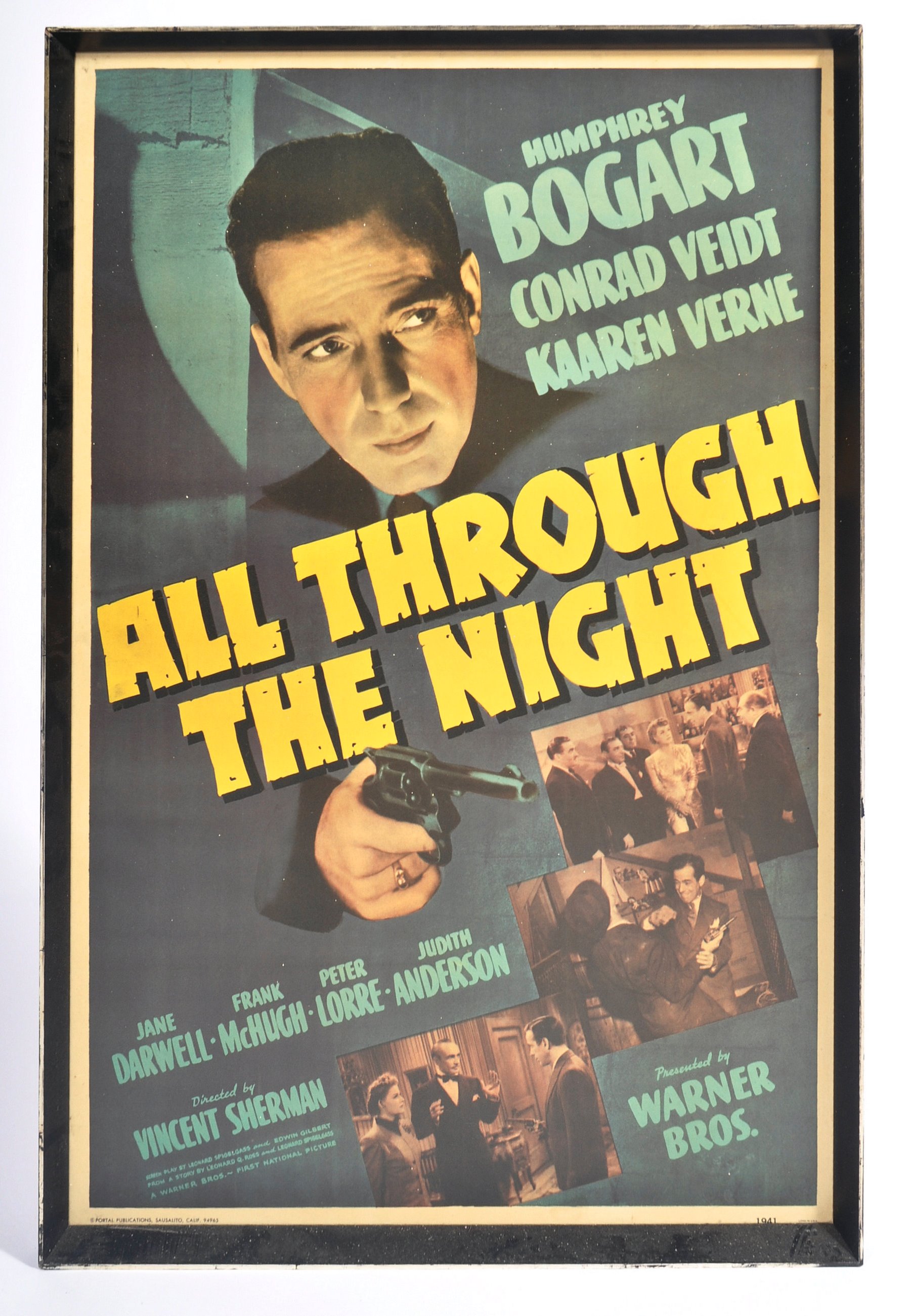 ALL THROUGH THE NIGHT - VINTAGE FULL COLOUR MOVIE POSTER