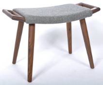 AFTER HANS J WEGNER - CONTEMPORARY WALNUT STOOL