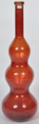 LARGE MID 20TH CENTURY TRIPLE GOURD FLOOR STANDING VASE