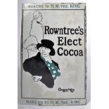 ROWNTREE'S ELECT COCOA - EARLY 20TH CENTURY ENAMEL SIGN