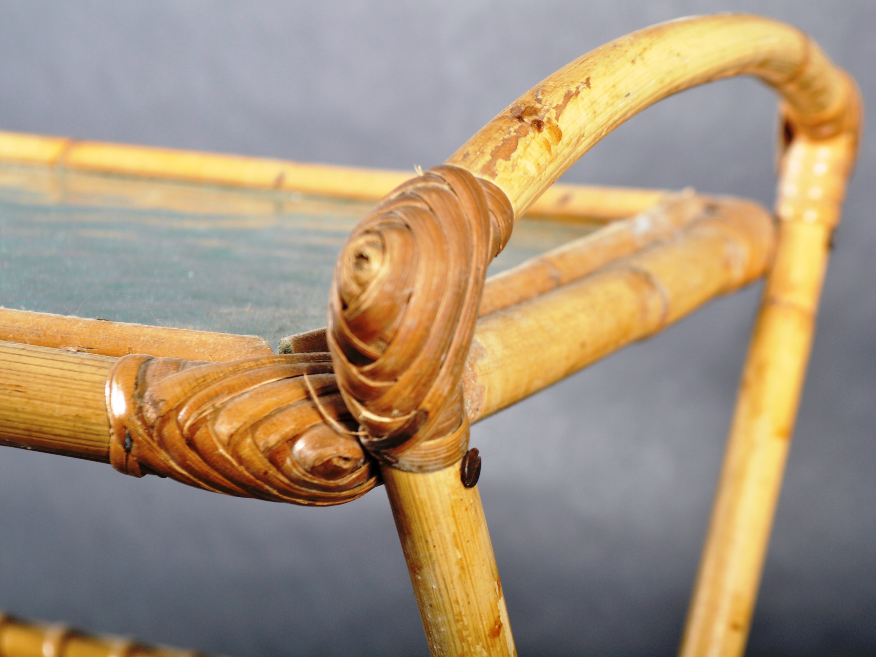 VINTAGE 20TH CENTURY BAMBOO MAGAZINE RACK / CANTERBURY - Image 5 of 5