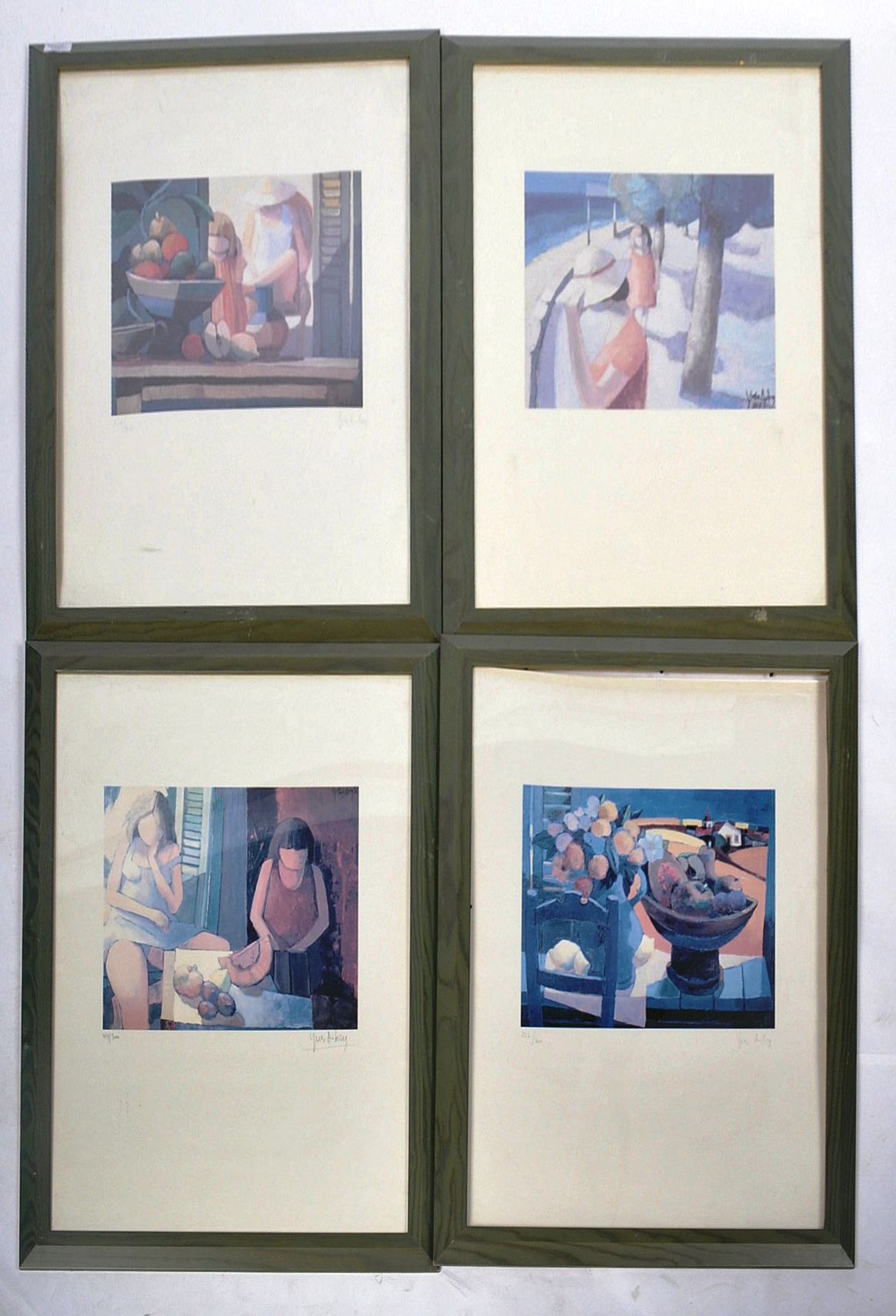 YVES AUBRY - SET OF FOUR SIGNED LIMITED EDITION PRINTS