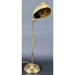 VINTAGE 20TH CENTURY ART DECO BRASS GOOSENECK LAMP LIGHT
