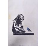 ROBERT DRIESSEN - BANKSY ART FORGER - GIRL WITH A BLUE BIRD