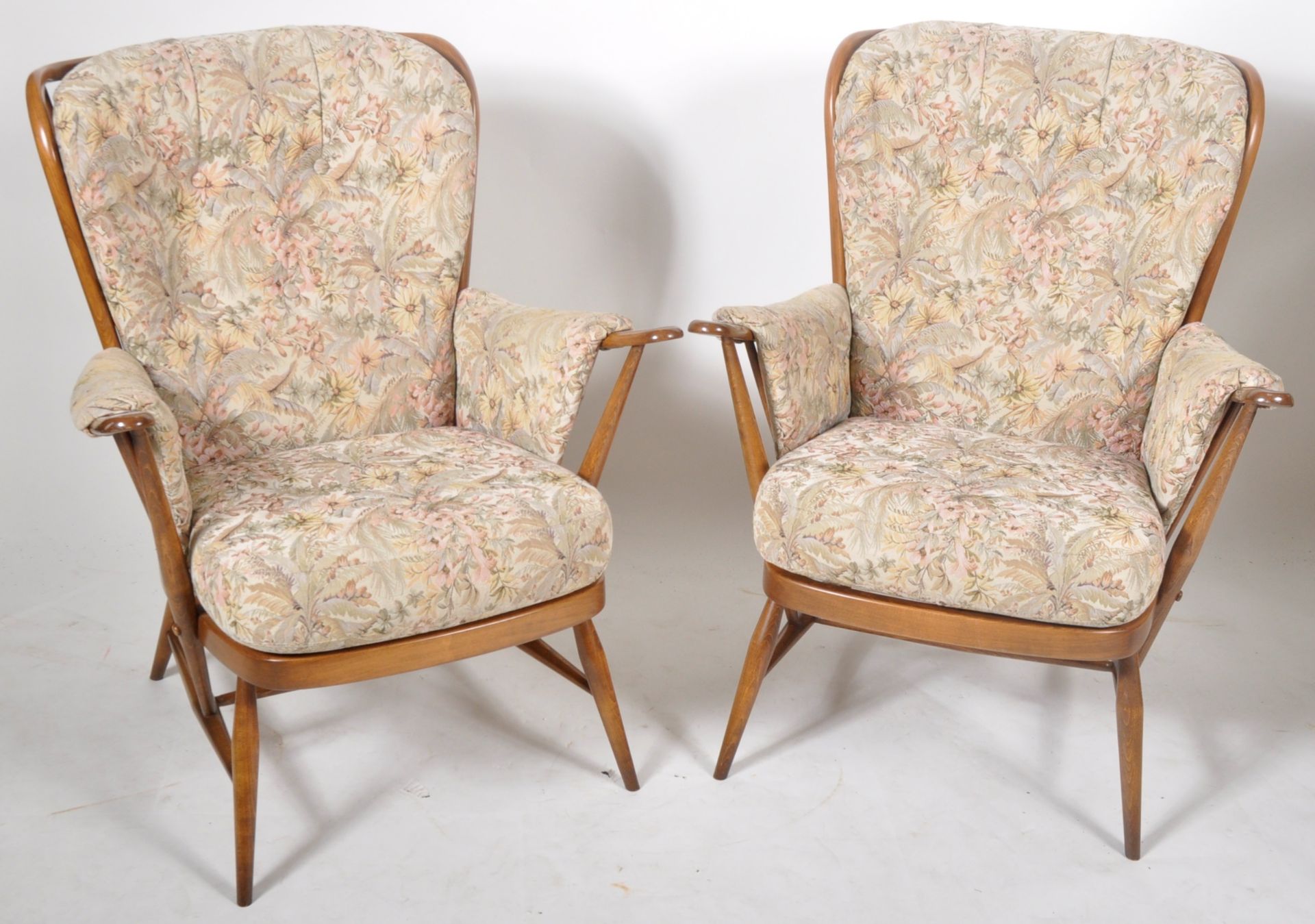 ERCOL - PAIR OF WINGBACK ARMCHAIRS - Image 2 of 9