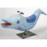 MID 20TH CENTURY DOLPHIN CAROUSEL RIDE