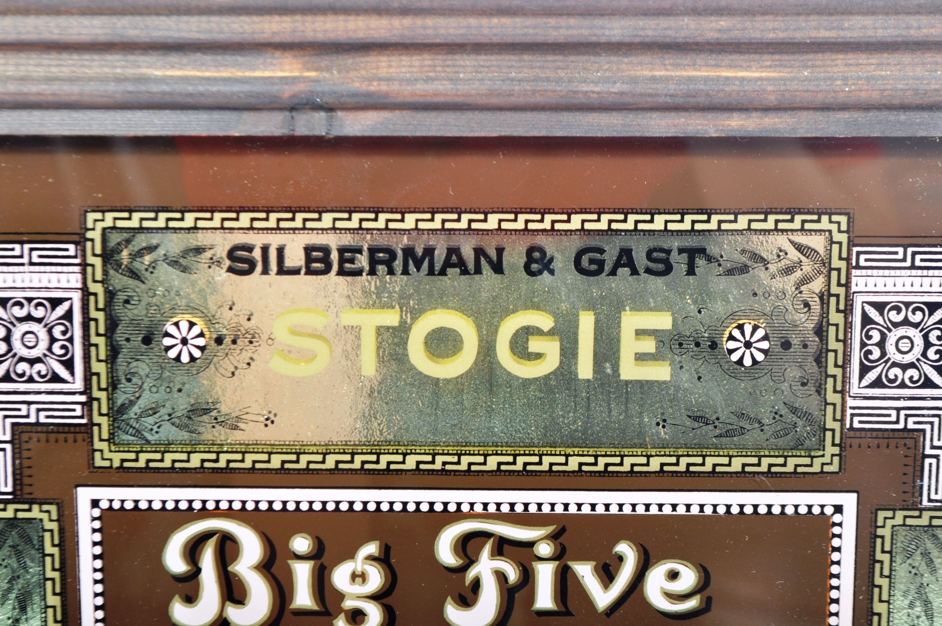 SILBERMAN & GAST - STOGIE - VINTAGE AMERICAN ADVERTISING MIRROR - Image 3 of 7