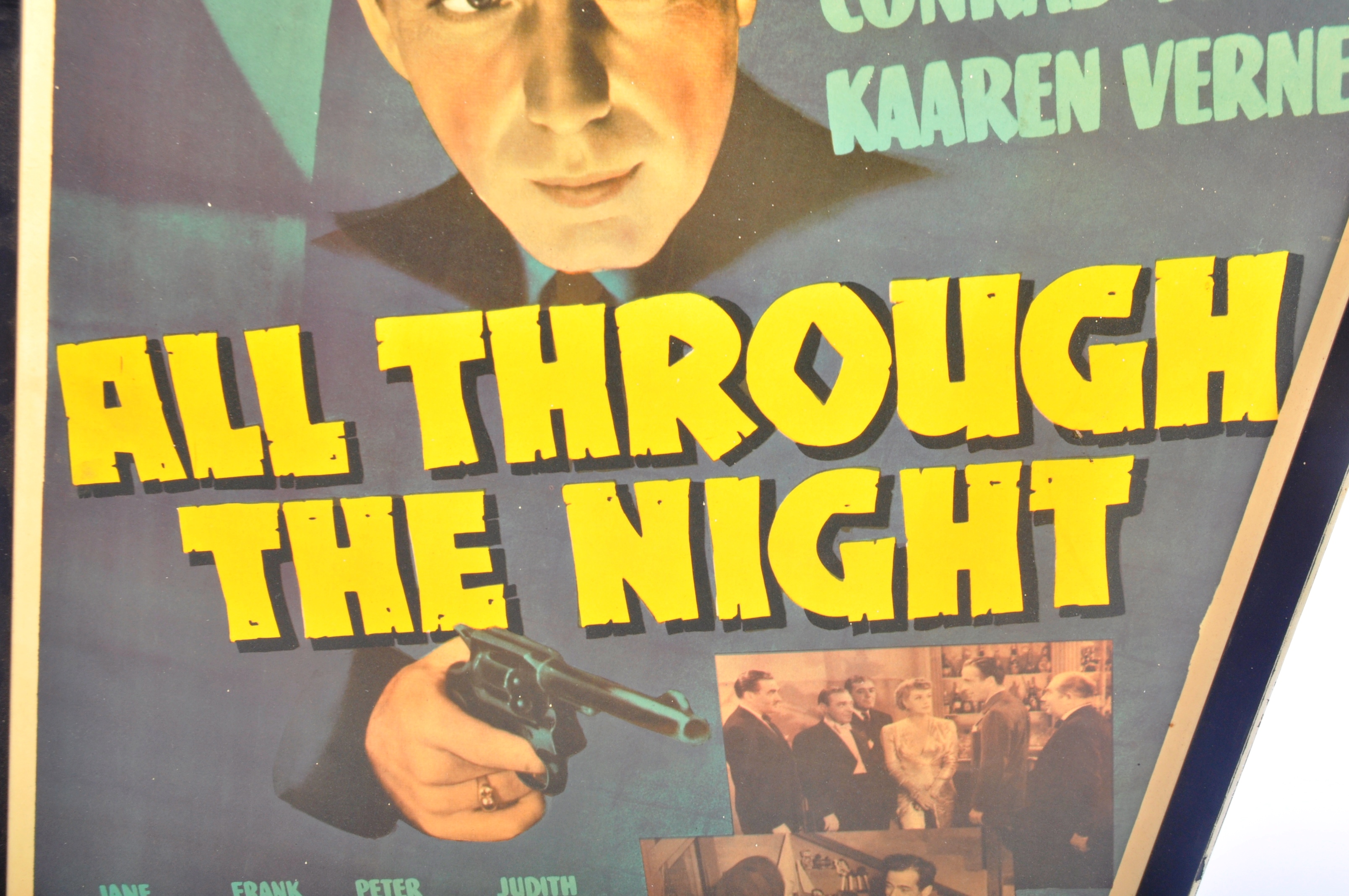 ALL THROUGH THE NIGHT - VINTAGE FULL COLOUR MOVIE POSTER - Image 4 of 6