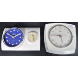 JUNGHANS & DIEHL - TWO MID CENTURY CERAMIC WALL CLOCKS