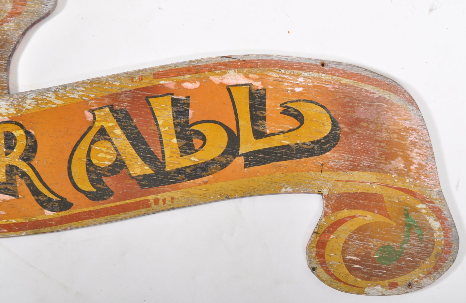 FUN FOR ALL - EARLY 20TH CENTURY FAIRGROUND PAINTED SIGN - Image 5 of 6