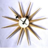 AFTER GEORGE NELSON - CONTEMPORARY STARBURST CLOCK