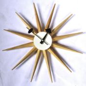 AFTER GEORGE NELSON - CONTEMPORARY STARBURST CLOCK