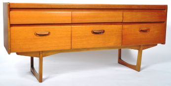 WILLIAM LAWRENCE - RETRO TEAK SIX DRAWER SIDEBOARD