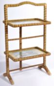 MID CENTURY 1950'S TWO TIER FOLDING SERVING TRAY STAND