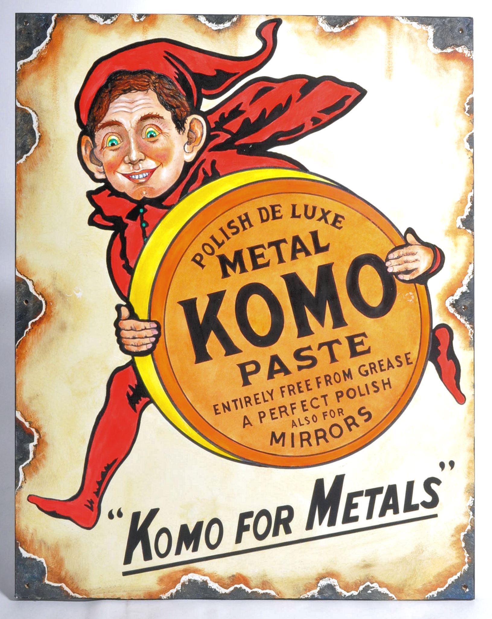 KOMO - ARTIST'S IMPRESSION OF A TRADITIONAL ENAMEL SIGN