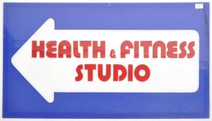 ACRYLIC FORMED HEALTH & FITNESS STUDIO ADVERTISING SIGN