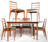 DUNVEGAN RETRO TEAK DINING TABLE AND CHAIRS BY A.H. MCINTOSH