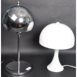 RETRO LIGHTING - TWO MUSHROOM FORM TABLE LAMPS