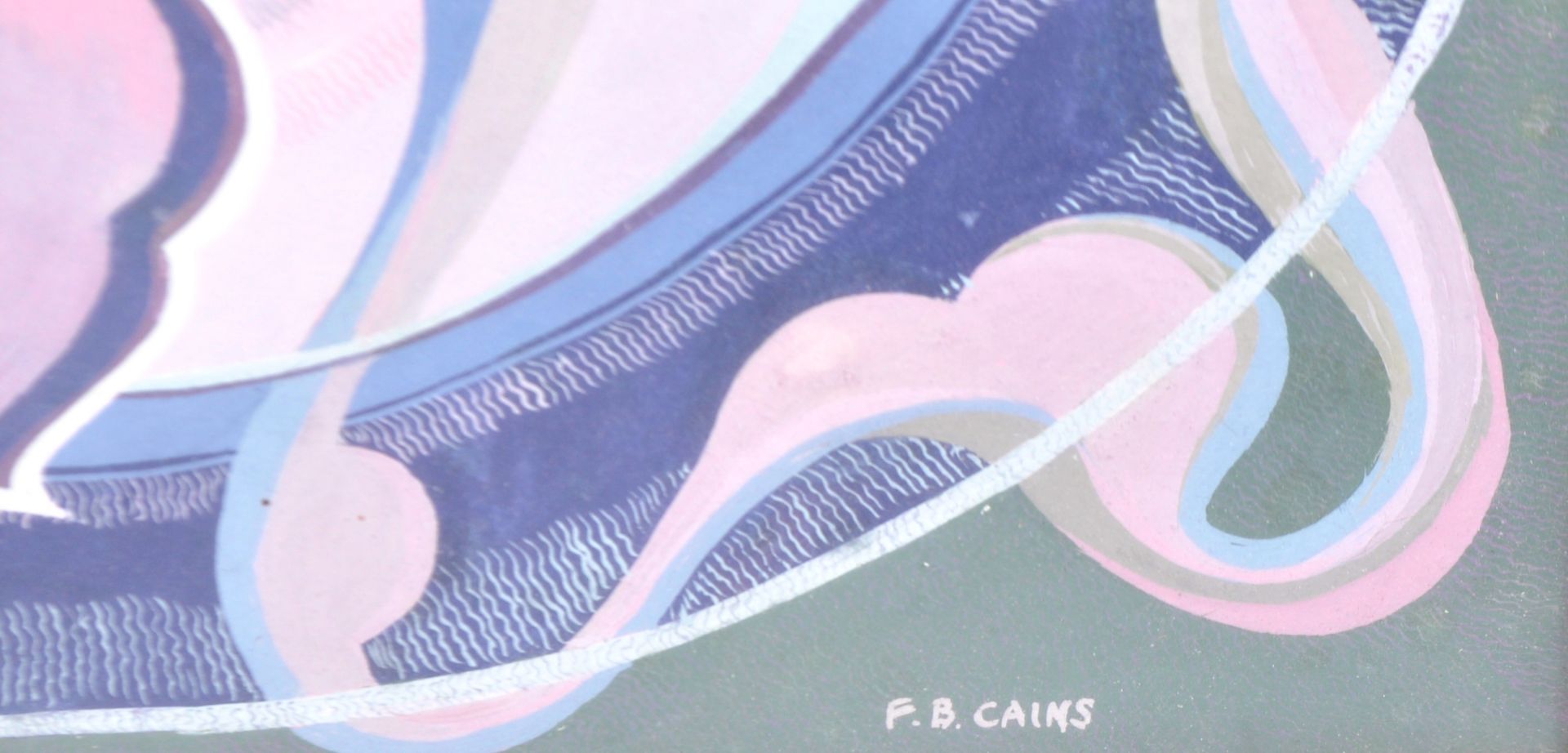 FLORENCE BLANCHE CAINS - MID 20TH CENTURY ABSTRACT PAINTING - Image 4 of 4