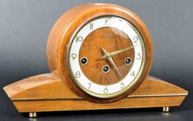 BENTING - FHS GERMAN - ART DECO WALNUT CASED MANTEL CLOCK