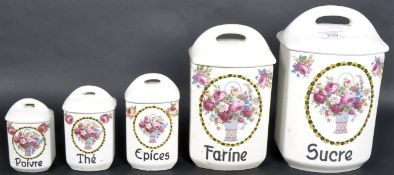 MID CENTURY FRENCH KITCHEN STORAGE JARS