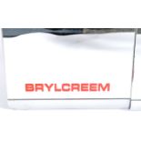 BRYLCREEM - ADVERTISING BARBERS MIRRORED CABINET