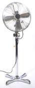 LATE 20TH CENTURY FLOOR STANDING CHROME FAN