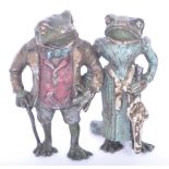 VINTAGE COLD PAINTED BRONZE WIND IN THE WILLOWS FIGURE